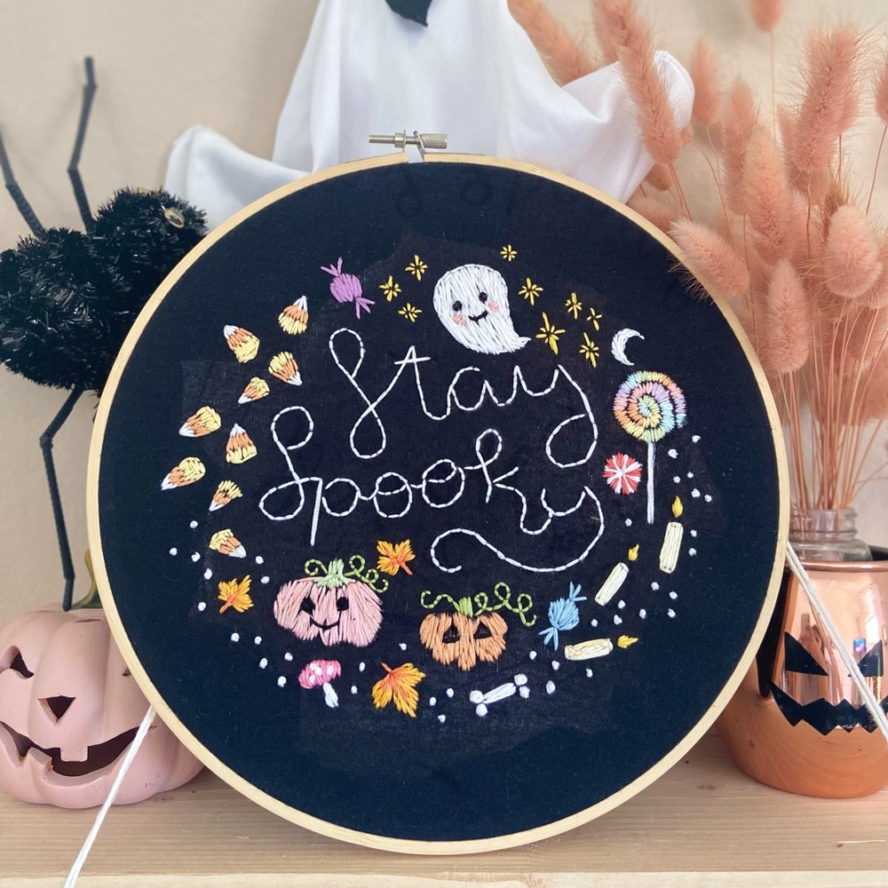 Halloween Embroidery Hoop